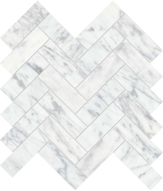 Virtue Bianco 1.25x4 Herringbone Mosaic | Diversity Kitchen Bath & Tile