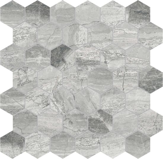 Volcana Notte 2 Hexagon Mosaic | Diversity Kitchen Bath & Tile