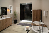 Black Ice Gloss Shower Wall Kit 32x60x94 | Diversity Kitchen Bath & Tile