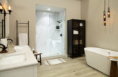 Carrara Marble Gloss Shower Wall Kit 32x60x94 | Diversity Kitchen Bath & Tile