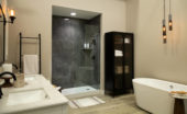 Cracked Slate Gloss Shower Wall Kit 30x60x94 | Diversity Kitchen Bath & Tile