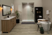 Drift Sand Gloss Shower Wall Kit 36x60x94 | Diversity Kitchen Bath & Tile