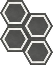 Form 7" Hexagon Frame Graphite | Diversity Kitchen Bath & Tile