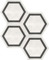 Form 7" Hexagon Frame Ivory | Diversity Kitchen Bath & Tile