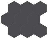 Monoforma 4" Hex Shilhouette Silk | Diversity Kitchen Bath & Tile