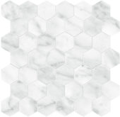 Plata Carrara Abisso 2 Hexagon Polished | Diversity Kitchen Bath & Tile