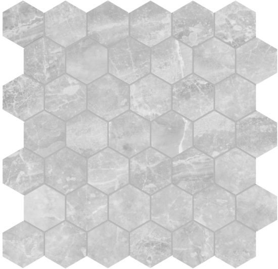 Plata Perla Grigia 2 Hexagon Matte | Diversity Kitchen Bath & Tile