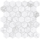 Royal Stoneworks 2" Old World Bianco Hex | Diversity Kitchen Bath & Tile