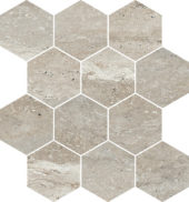 Saturnia 3x3 Hex Silver Matte | Diversity Kitchen Bath & Tile
