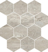 Saturnia 3x3 Hex Silver Matte | Diversity Kitchen Bath & Tile