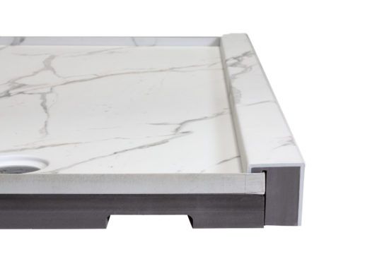 Shower Pan 30x60 Bianco Marble | Diversity Kitchen Bath & Tile
