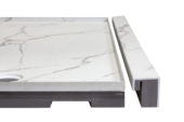 Shower Pan 36x60 Bianco Marble | Diversity Kitchen Bath & Tile