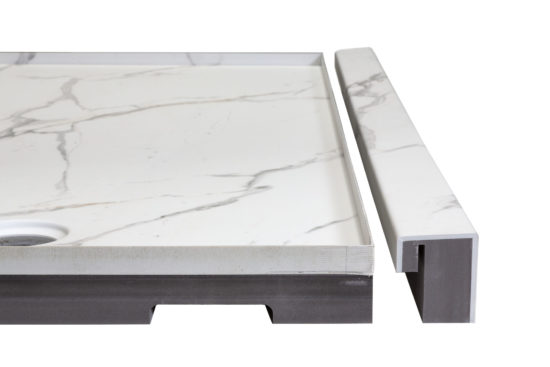 Shower Pan 36x60 Bianco Marble | Diversity Kitchen Bath & Tile