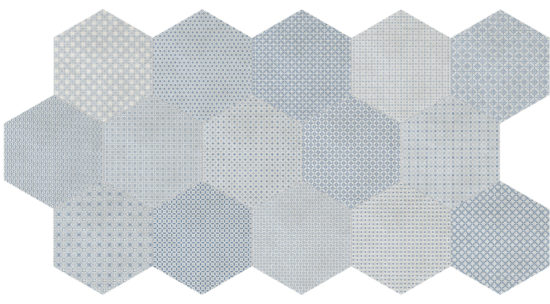 Tapestri 8.5 Denim Blend Hexagon | Diversity Kitchen Bath & Tile