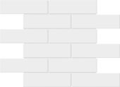 White Brick Pattern Glossy Glazed Ceramic 2"x6" | Diversity Kitchen Bath & Tile