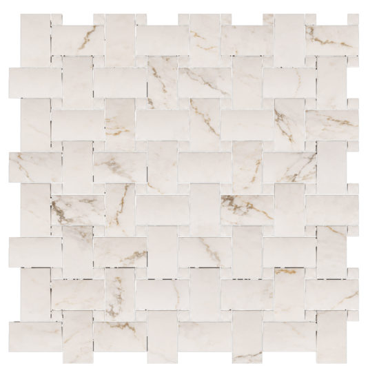 Treasure II Perfect Calacatta 1x2 Basketweave | Diversity Kitchen Bath & Tile