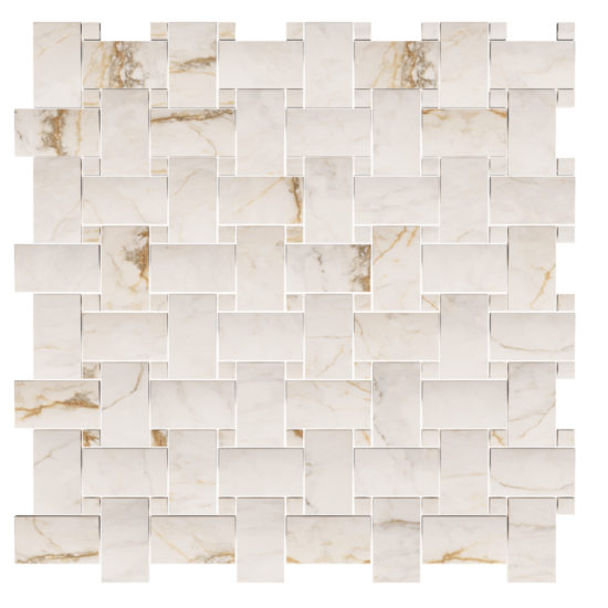 Treasure II Perfect Calacatta 1x2 Basketweave | Diversity Kitchen Bath & Tile