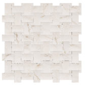 Treasure II Perfect Calacatta 1x2 Basketweave | Diversity Kitchen Bath & Tile