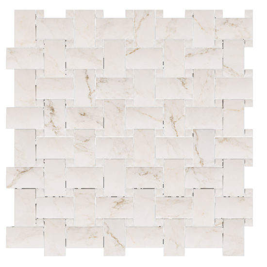 Treasure II Perfect Calacatta 1x2 Basketweave | Diversity Kitchen Bath & Tile