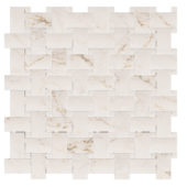 Treasure II Perfect Calacatta 1x2 Basketweave | Diversity Kitchen Bath & Tile
