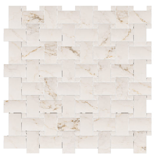Treasure II Perfect Calacatta 1x2 Basketweave